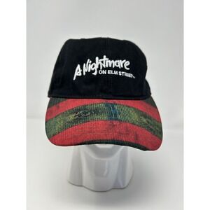 A Nightmare On Elm Street Hat‎ Freddy Krueger Strapback Cap Glove Stripe Rare